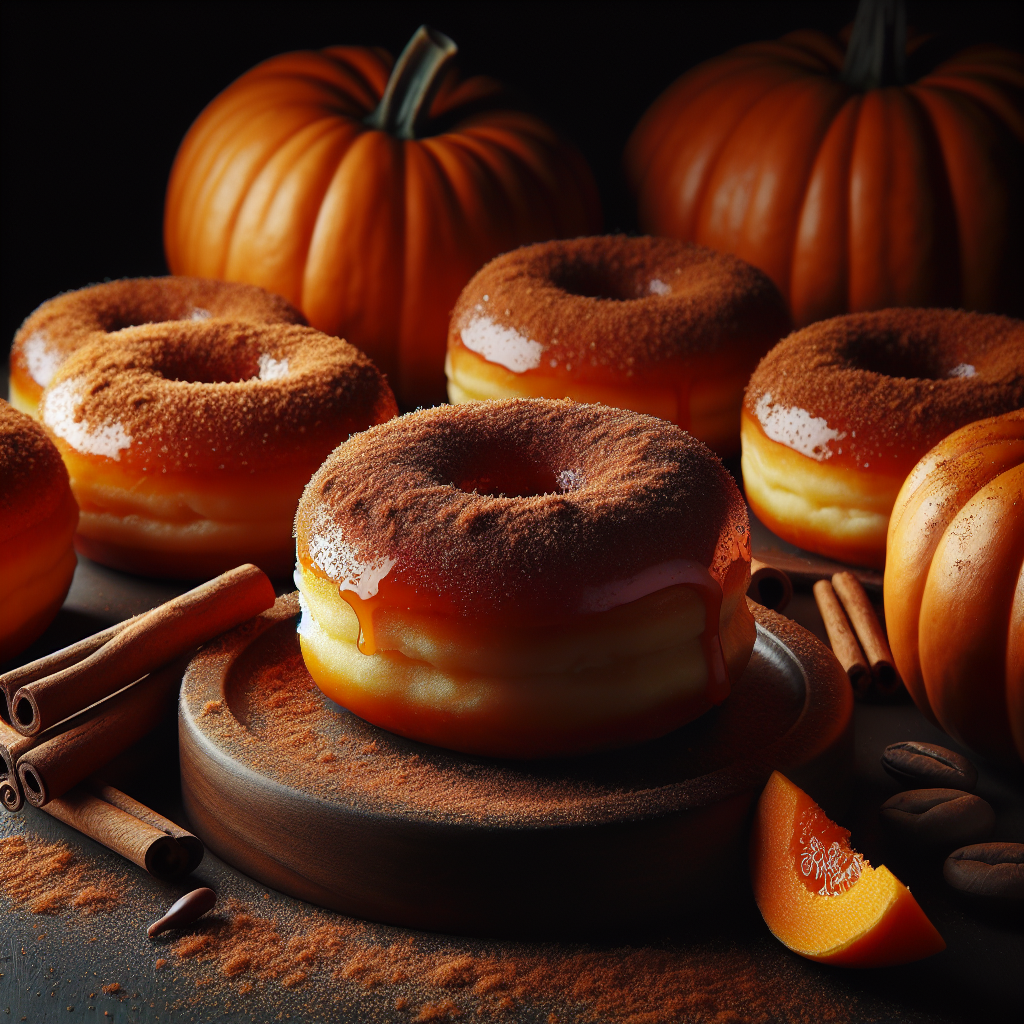 Kürbisdonuts mit Zimt und Zucker