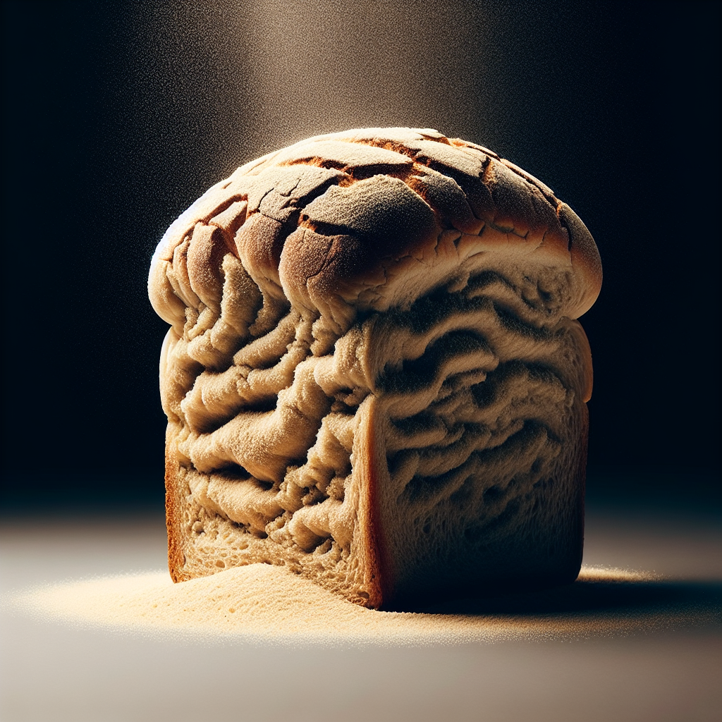 Sandsturm-Brot mit zerbröselnder, körniger Oberfläche