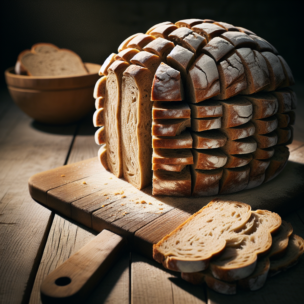 Stasisbrot, das seine Form beim Schneiden verändert